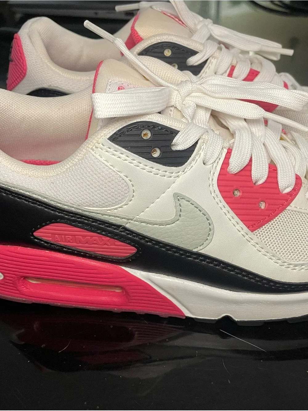 Nike Air Max Women's White, Pink & Black Sneakers